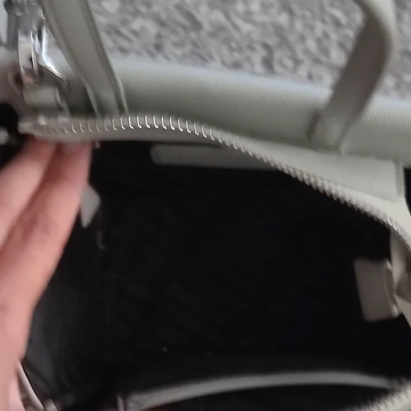 Steve Madden Light Gray Mini Bag with Floral Scarf - Picture 3 of 4